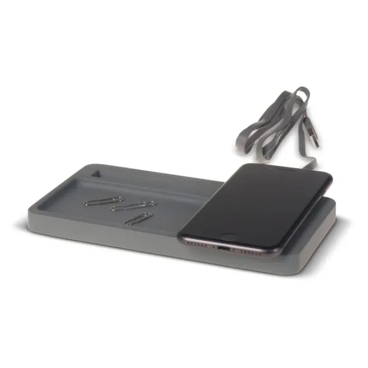 Limestone Desk organizer with wireless charger 5W - LT95045 (N0061)